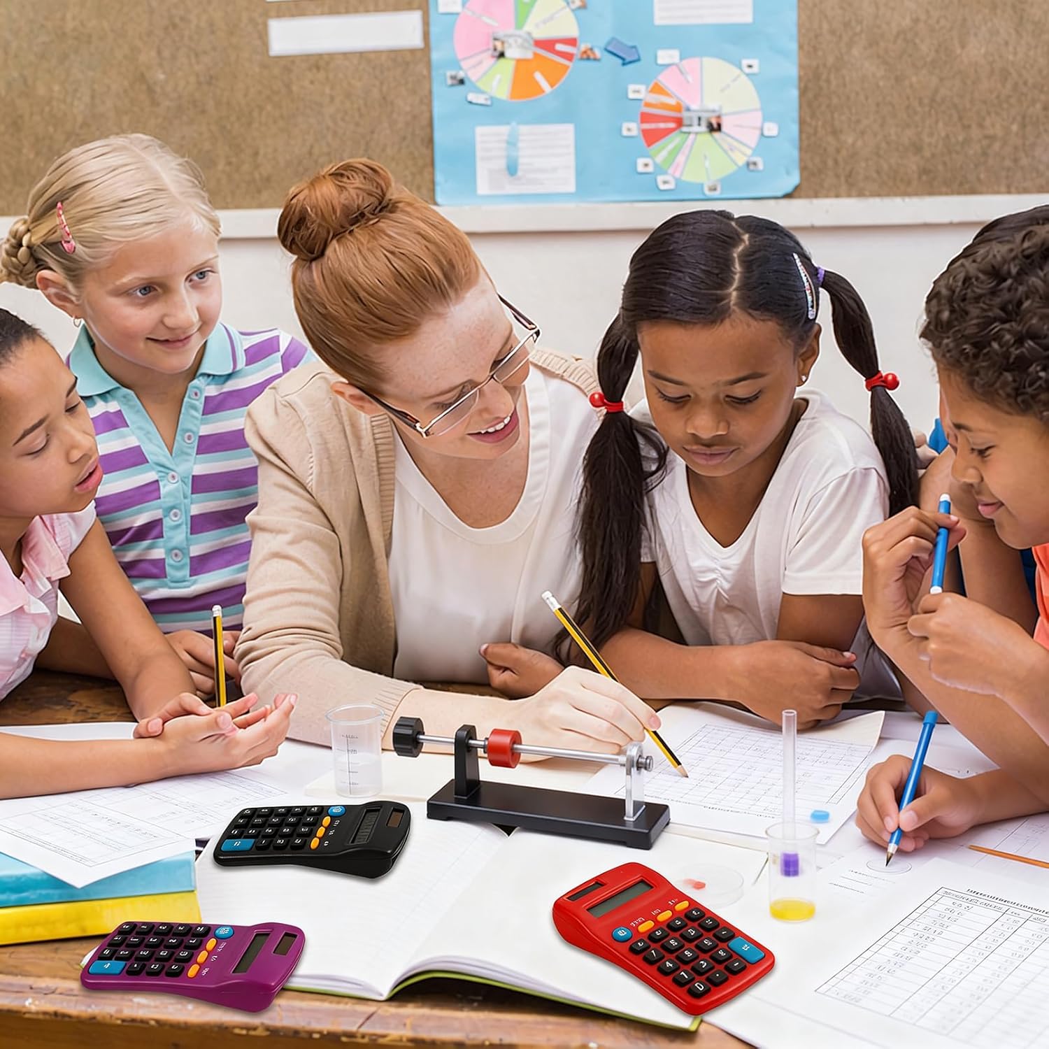 36 Pcs Pocket Calculator, Mini Colorful Basic Solar Battery Calculator, Solar Battery Dual Power, Basic Calculators, 8 Digit Display for Students Kids Home Office School