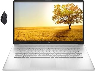 HP Newest Pavilion 17 Laptop, 17.3" HD+ Anti-Glare Screen, AMD Athlon Gold 3150U Processor, 32 GB RAM, 1 TB PCIe NVMe SSD, Long Battery Life, Webcam, Mics, WiFi, Windows 10 Home, Silver