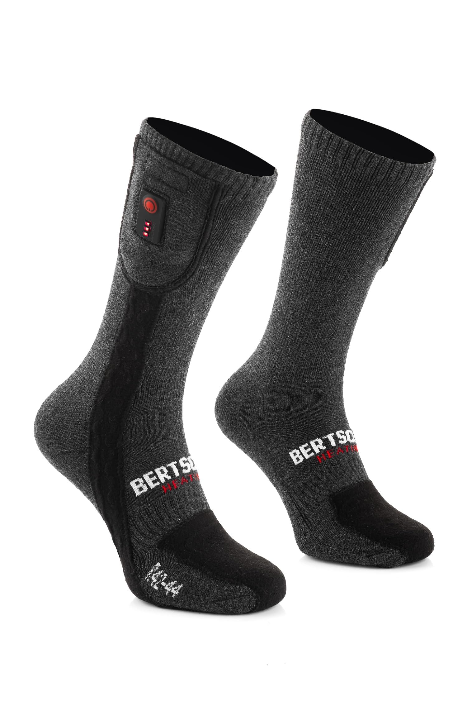 BERTSCHAT Beheizte Socken Dünne Hiking Edition Elite – Bis zu 10 Std. Wärme | USB-aufladbar & Fernbedienung | Unisex für Wandern & Radfahren