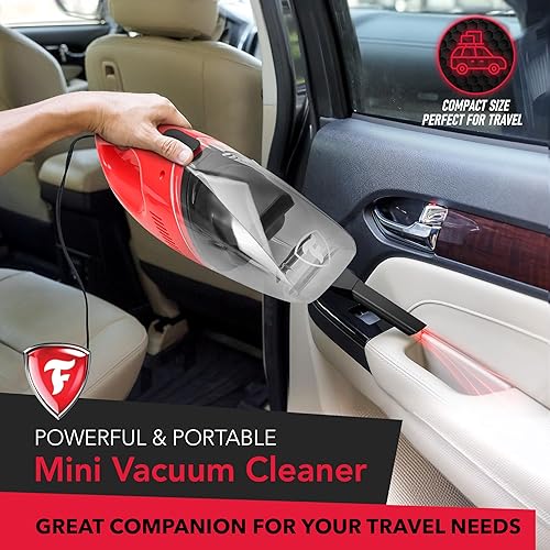 Miniatura 2 de Firestone Aspiradora portátil de mano  Aspiradora de coche, mini aspiradora para pelo de mascotas  Herramienta de limpieza de coche  Aspiradora
