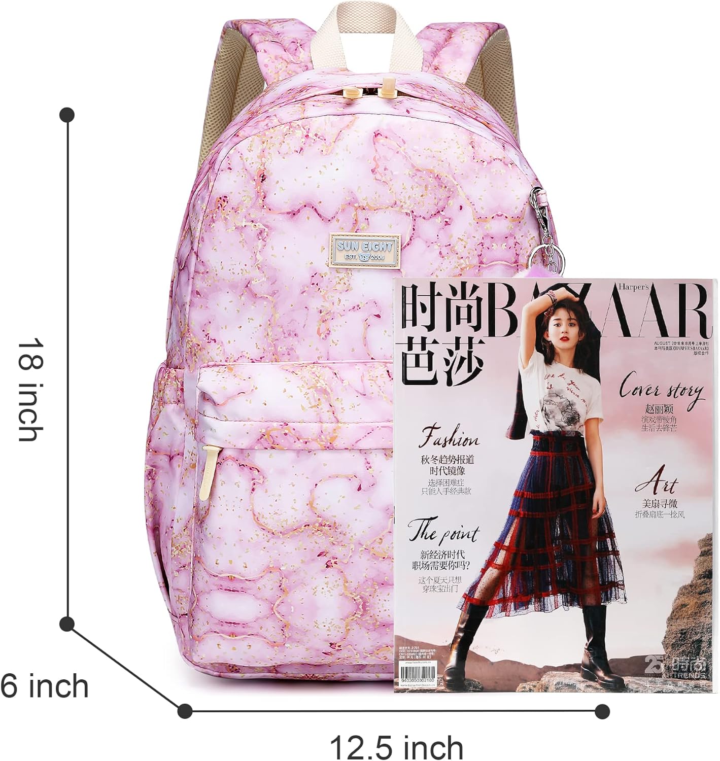 Waterproof School Backpack 30L-Large Lightweight Bookbag for Kids Teens 6-18,Durable Travel Pack with Adjustable Straps Daily Use(Purple) - Image 4