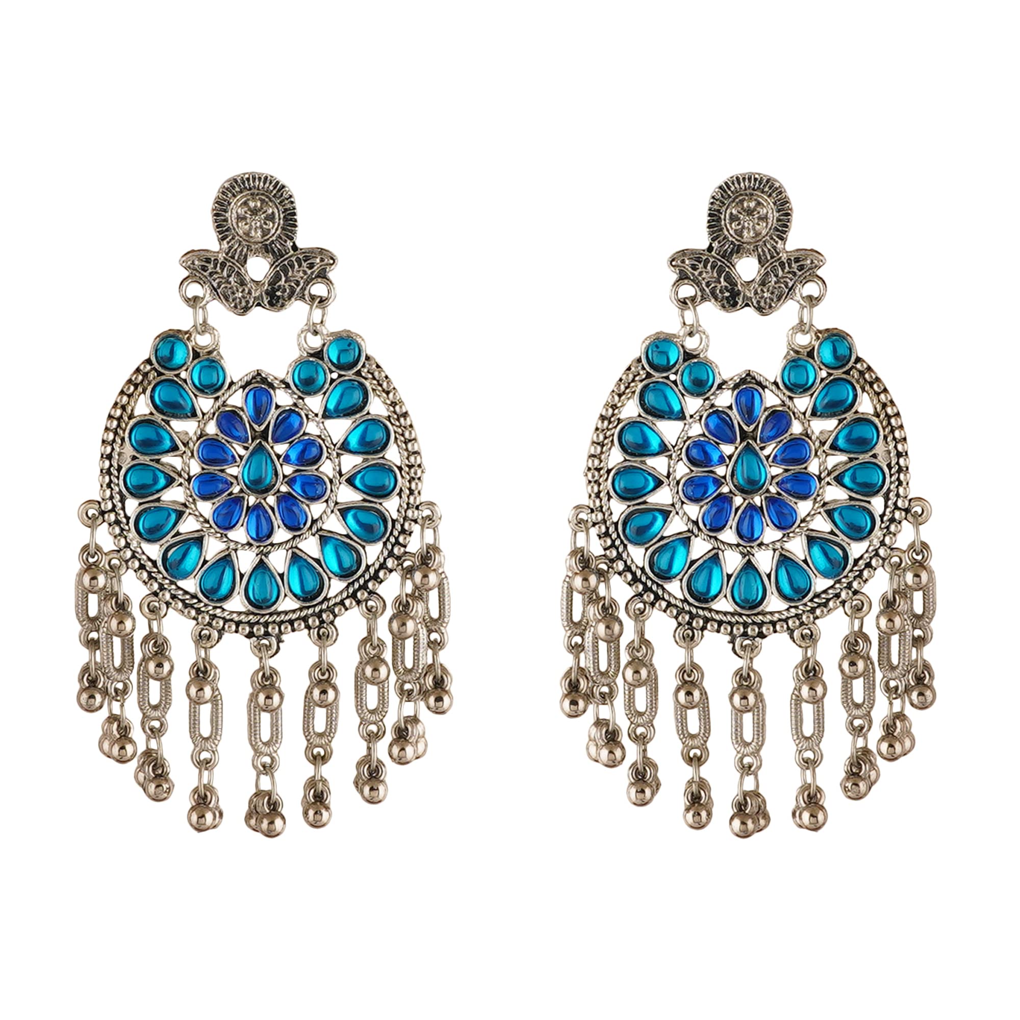 See full amazon price history chart for Shreyadzines Ethnic German Silver Oxidised Multicolour Studded Stone Flower Design Pearl Moti Traditional Chandbali Exclusive Earrings for Women and Girls (Blue) Shreyadzines Ethnic German Silver Oxidised Multicolour Studded Stone Flower Design Pearl Moti Traditional Chandbali Exclusive Earrings for Women and Girls (Blue) (B0B299ZX5N) Amazon Price History, Amazon Price Tracker