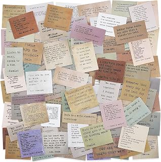 120 Stück Scrapbooking Sticker Motivierende,Vintage Scrapbook Zubehör Berühmte W