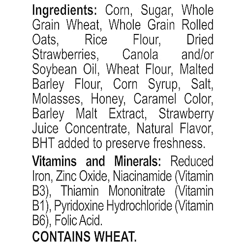 Miniatura 7 de Post Honey Bunches of Oats - Cereal de desayuno con fresas, avena con miel y cereales de fresa, caja de 16.5 onzas
