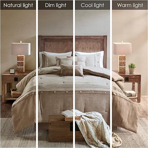 Miniatura 2 de Juego de edredón Madison Park Boone diseño rústico de ante sintético, para todas las estaciones de plumón alternativo acogedor con faldón de cama a