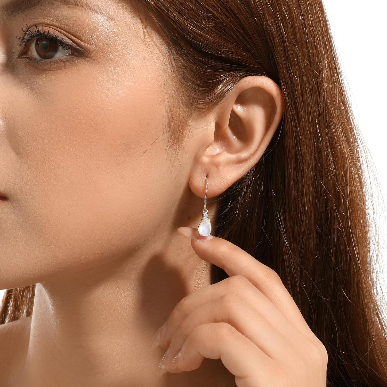 Natural Stone Teardrop Drop Dangle Earrings,Trendy Lightweight Waterdrop Jewelry for Women - Image 5