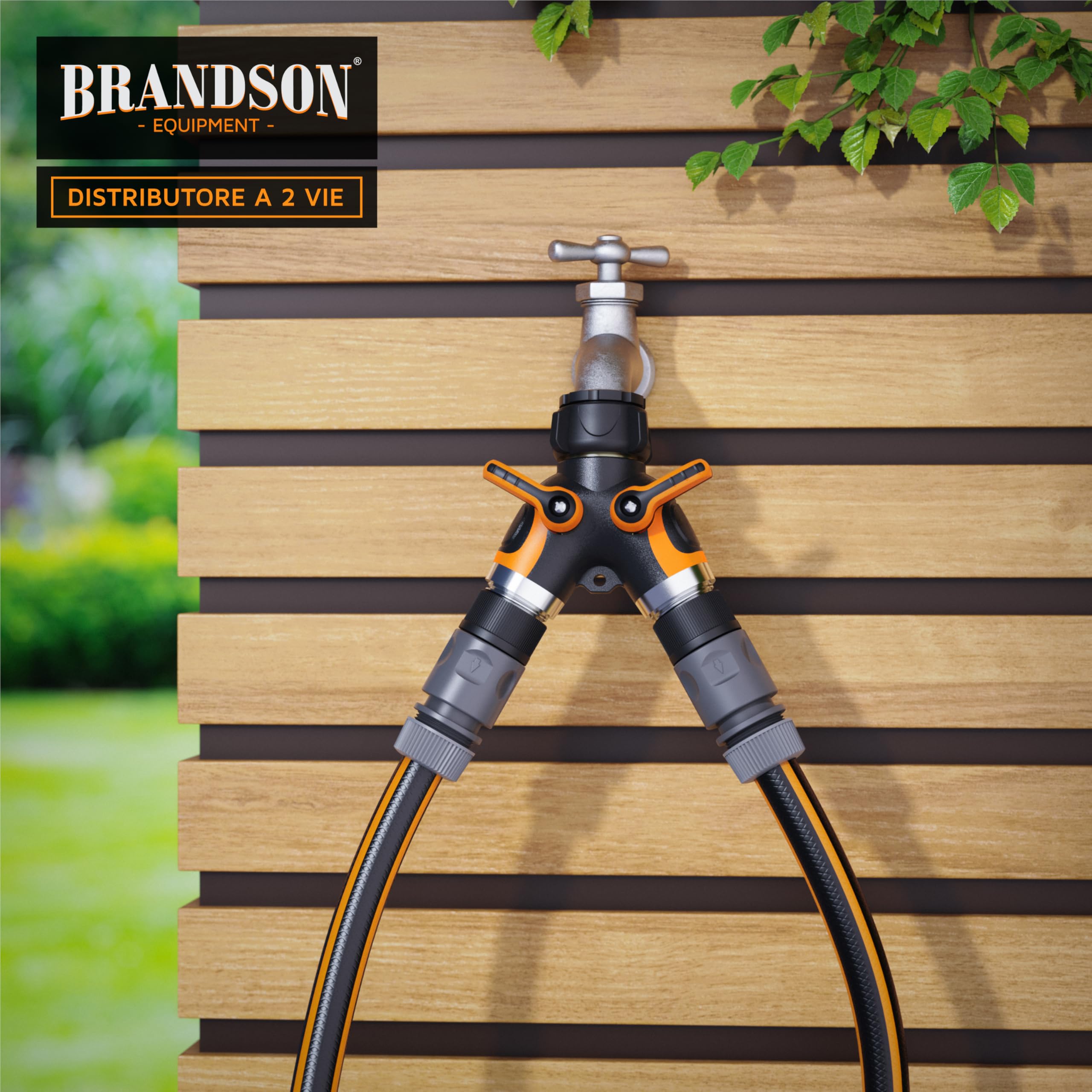 Tubo Acqua Giardino Distributore A 2 Vie, Splitter Tubo Da - Foto 11