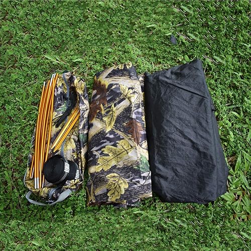 Miniatura 6 de WintMing - Hamaca con mosquitera y cubierta para moscas de lluvia, 3 en 1, hamaca de campamento, 440 libras de carga