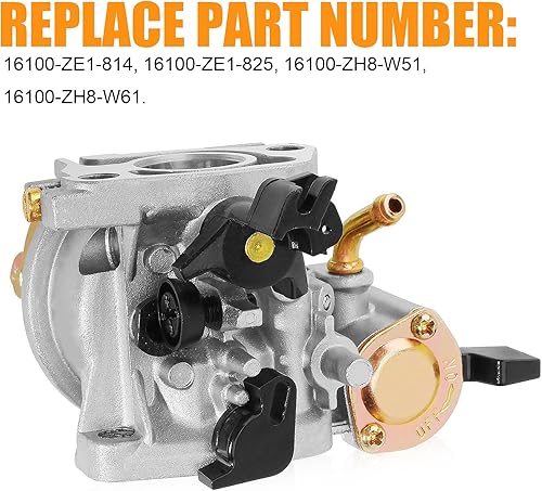Miniatura 7 de Carburador + bobina de encendido compatible con GX110 GX120 GX140 GX160 GX168 GX168F GX200 5HP 5.5HP 6.5HP 16100-ZH8-W61 Generador de cortacésped