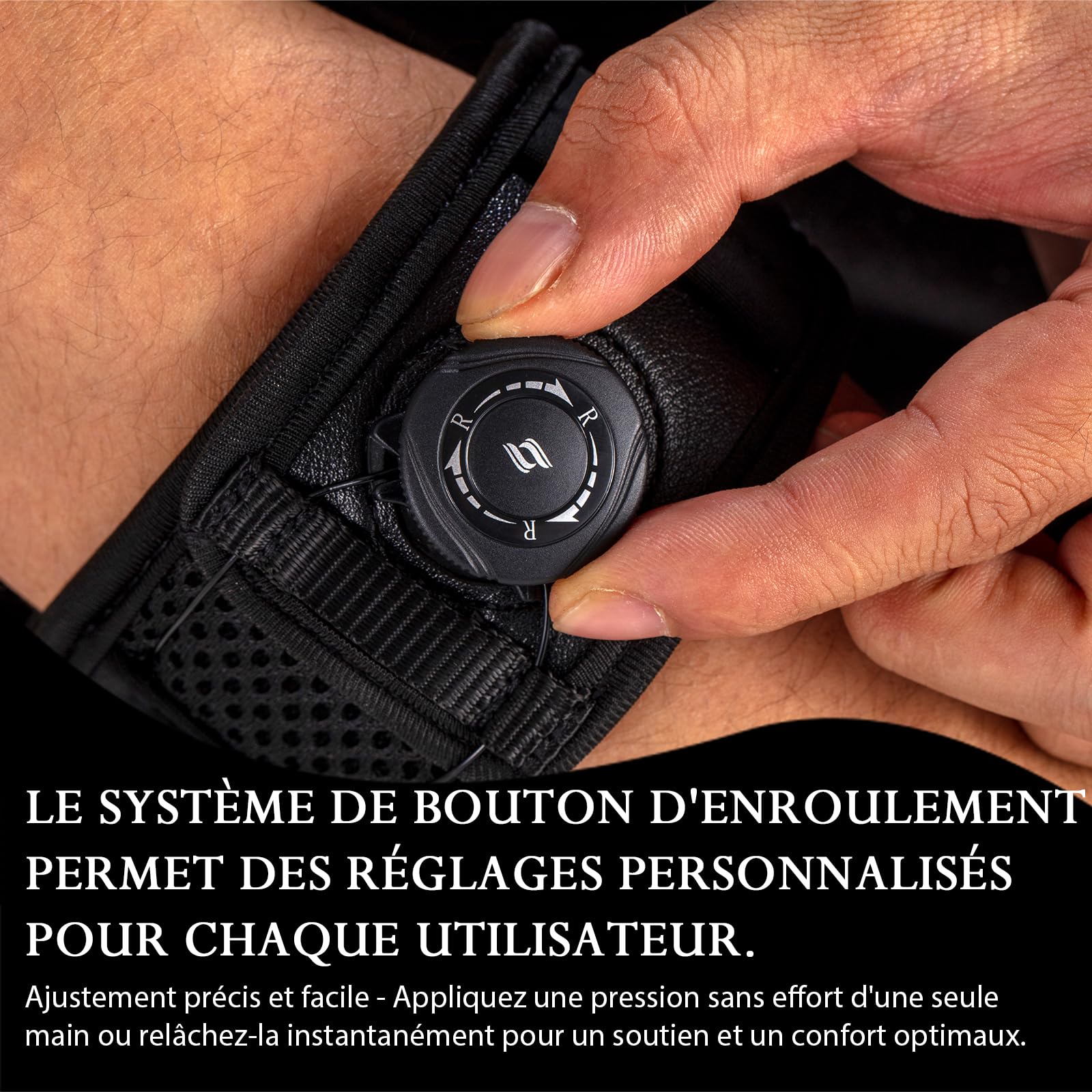 Coudière pour Tendinite et Épicondylite, Attelle de Coude Réglable pour Hommes et Femmes, Bracelet Anti-Douleur en Tissu Respirant (Noir, Taille Unique Régulière) 23-29 cm