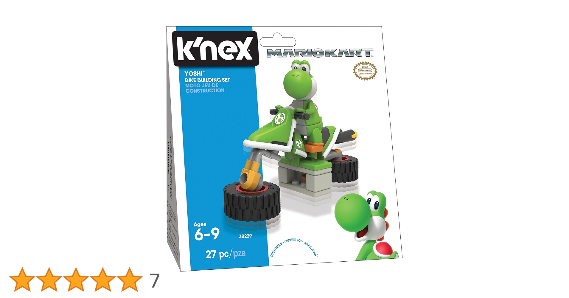 K'Nex 38229 Mario Kart Yoshi(Tm) Bike Building Set : Amazon