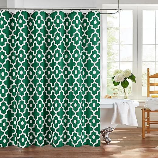 Christmas Extra Long Textured Fabric Shower Curtains