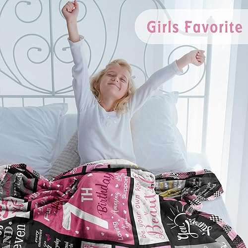 Miniatura 2 de Regalos de cumpleaños para niñas de 7 años, manta de regalos para niñas de 7 años, regalos para niñas de 7 años, los mejores regalos de cumpleaños