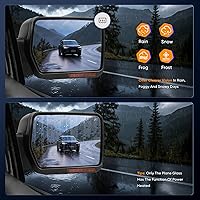 Vista 7 de ECCPP Luces de charco de señal de giro con calefacción eléctrica para espejo lateral del pasajero, repuesto para 2007 08 09 10 11 12 13 14 para Ford