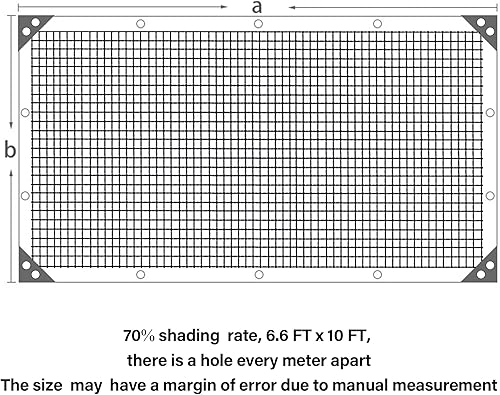 Miniatura 177 de winemana - Toldo para sombra del 90%, cubierta de sombra para perrera, resistente y duradera, lona de malla con ojales, para patio, plantas