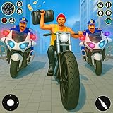 Caracteristicas: Juegos de persecución de gánsteres en moto por la policía estadounidense - Aventura de conducción de coches patrulla - Simulador de crimen de Las Vegas con robo de supermercado 2025