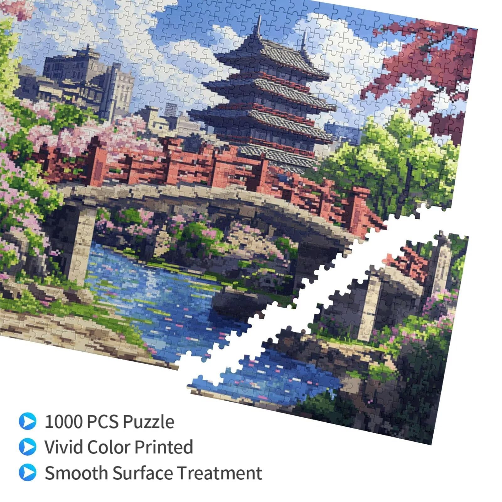Puzzle Japonia, 6000 elementów, krajobraz, puzzle dla dorosłych, z pudełkiem na prezent, duże drewniane puzzle dla dorosłych, gra zręcznościowa dla całej rodziny, prezenty dla kobiet, 105 x 180 cm