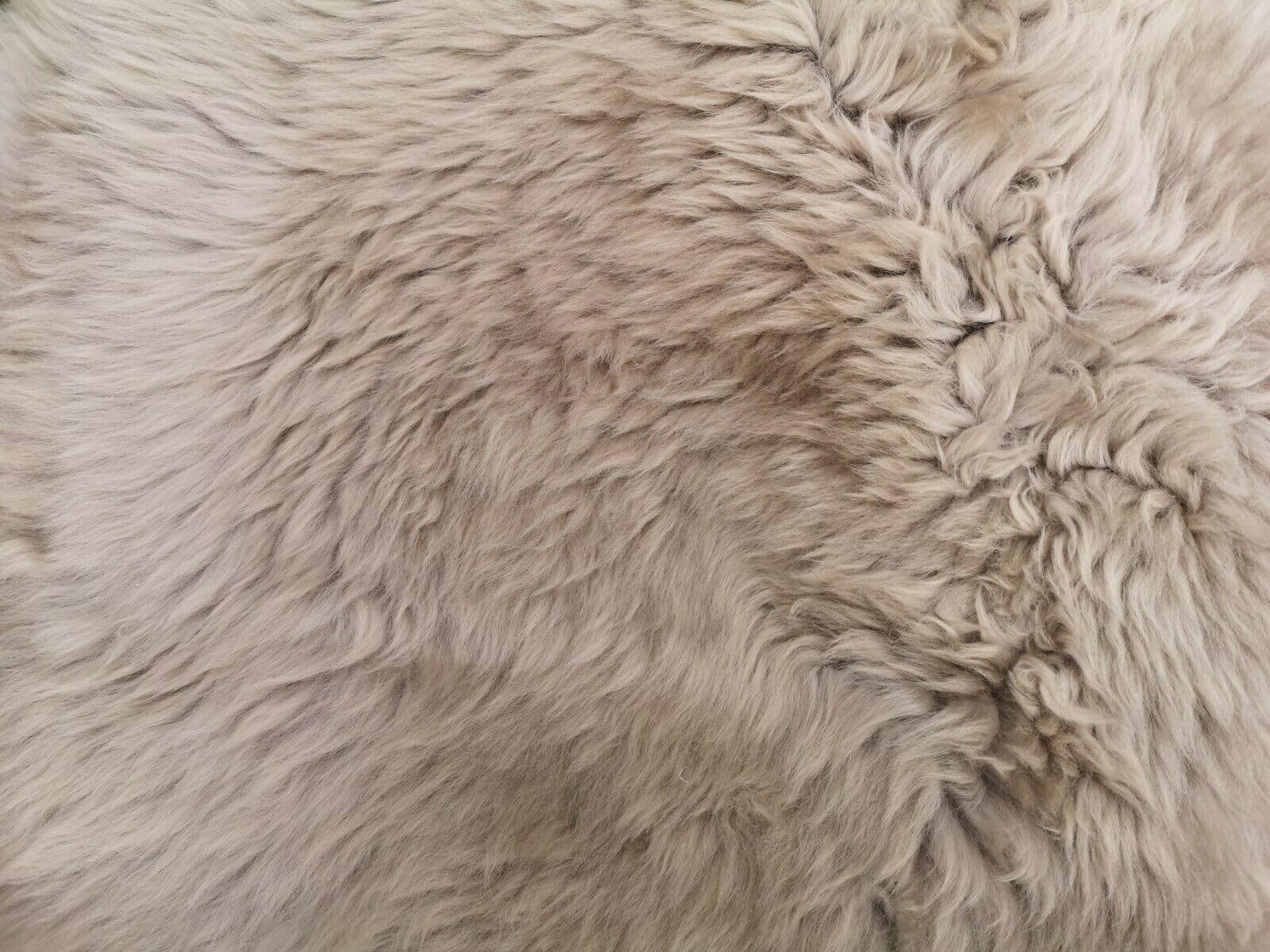 Top Öko Lammfell Schaffell Felle Taupe Neu L - XXL (100-110 cm x 50-60 cm)