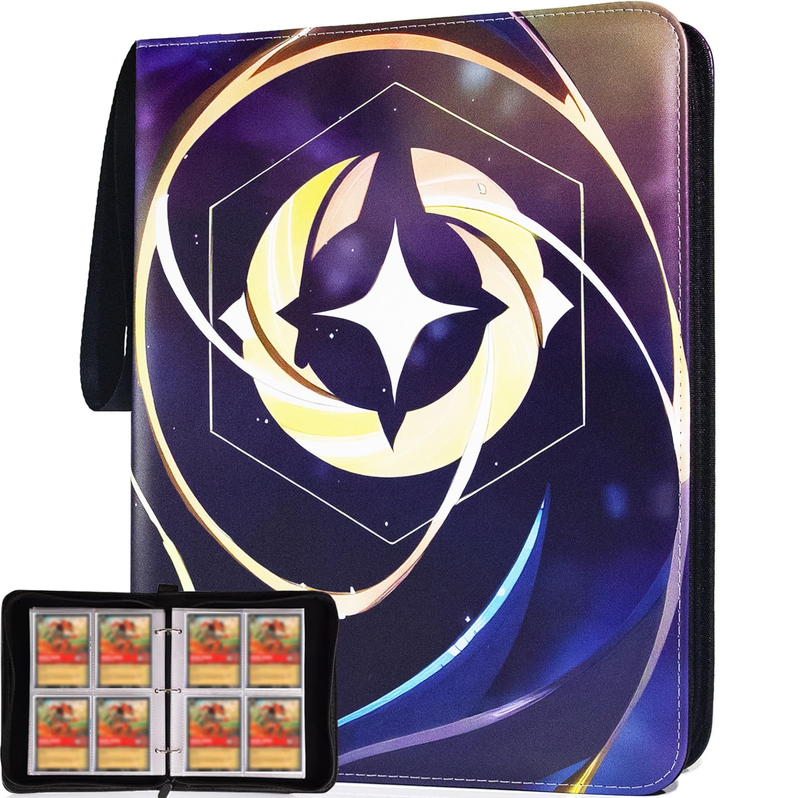 Amazon.com: KarlyPro Premium Binder Compatible with Lorcana Cards 440  Pockets Collectible Card Holder for PTCG Sports Cards and other TCG Trading  Cards with 55 pp Sleeves. : Toys & Games