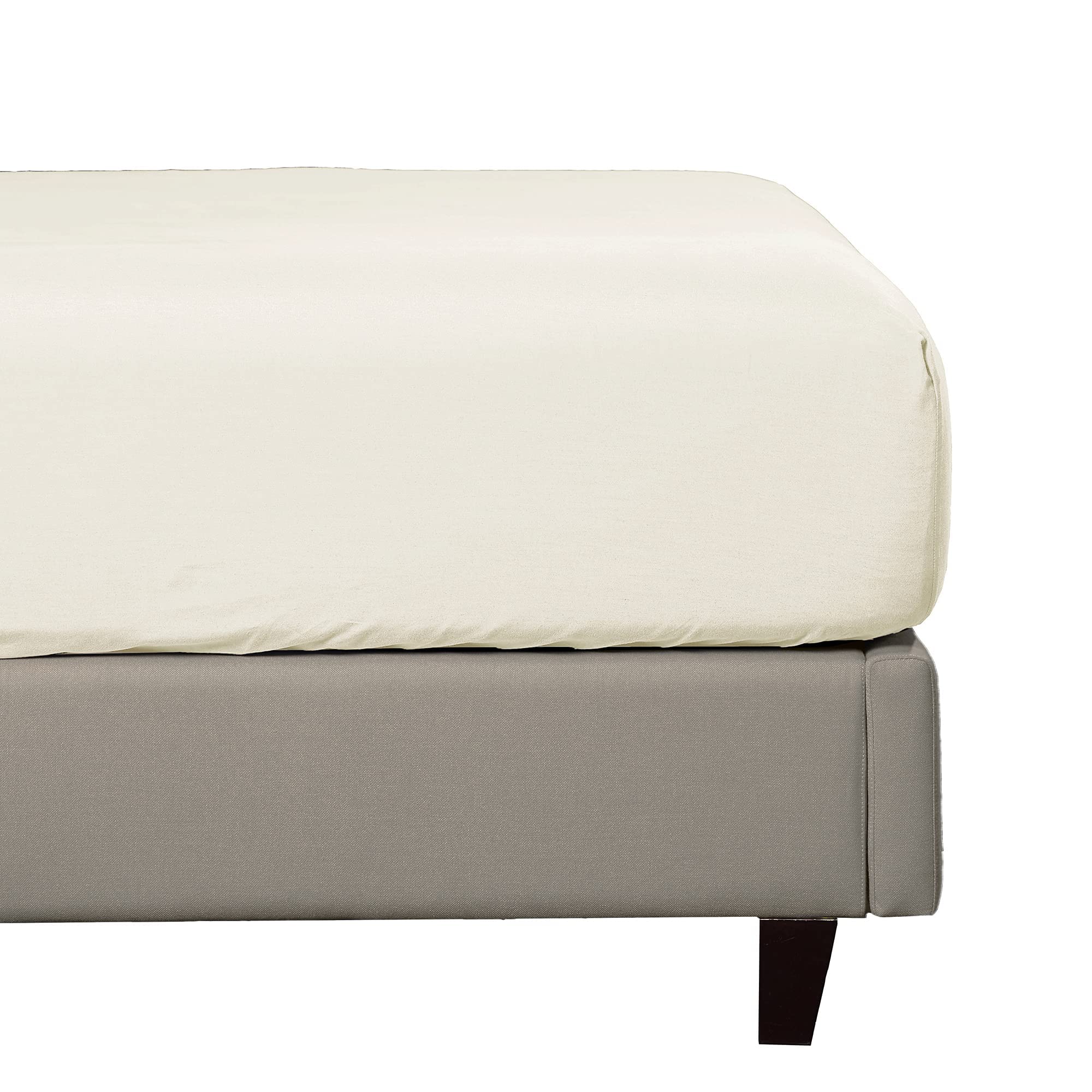 Drap-housse ivoire 180x200 idéal pour créer une ambiance de chambre cocooning