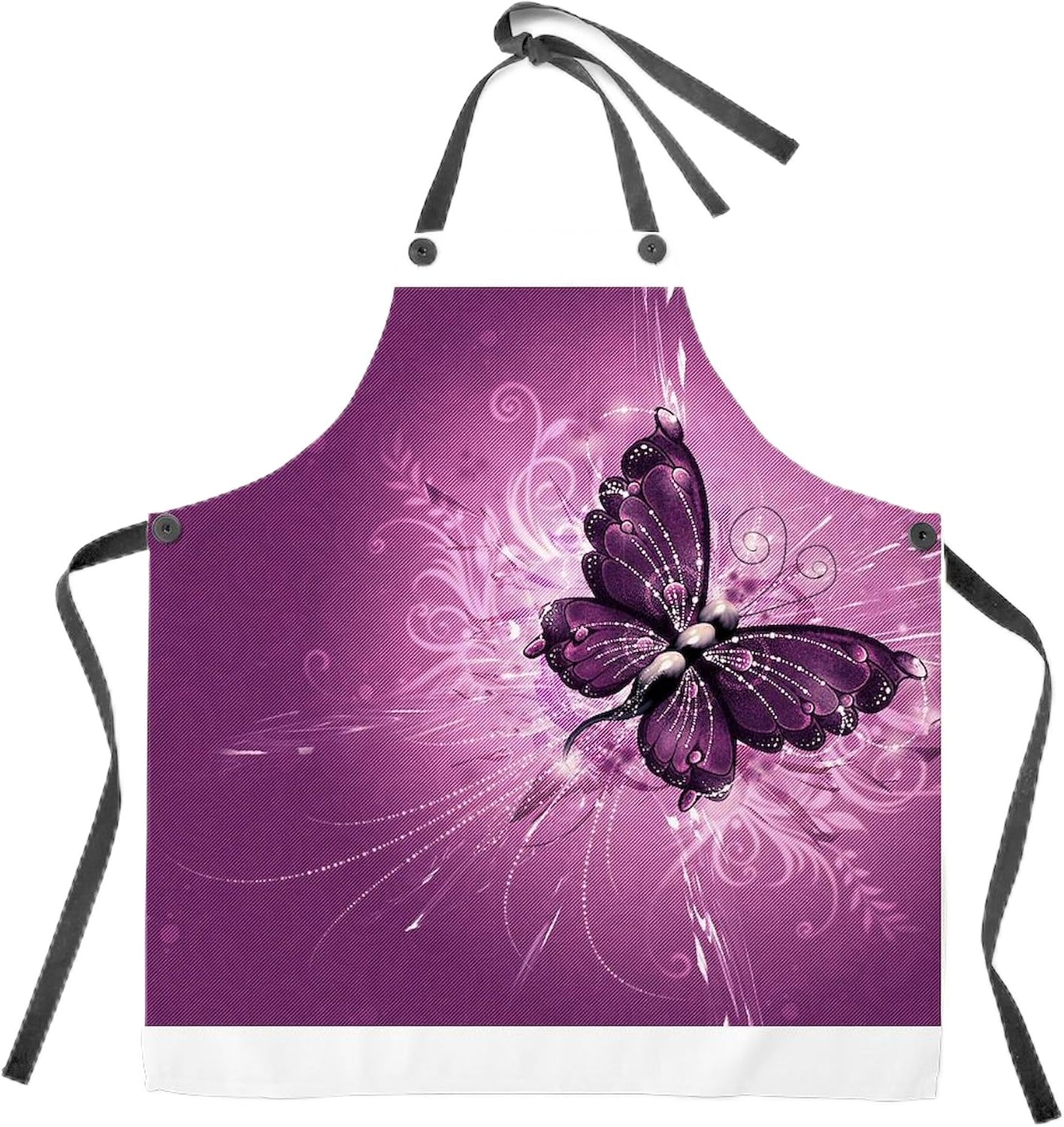 CafePress Purple Butterfly Digitally Printed Multicolor Apron