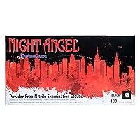 Vista 10 de Caja de guantes de nitrilo Night Angel de Adenna, de 4 mil, sin polvo, para exámenes, color negro. Tamaños de extrapequeño a extragrande., S, Negro