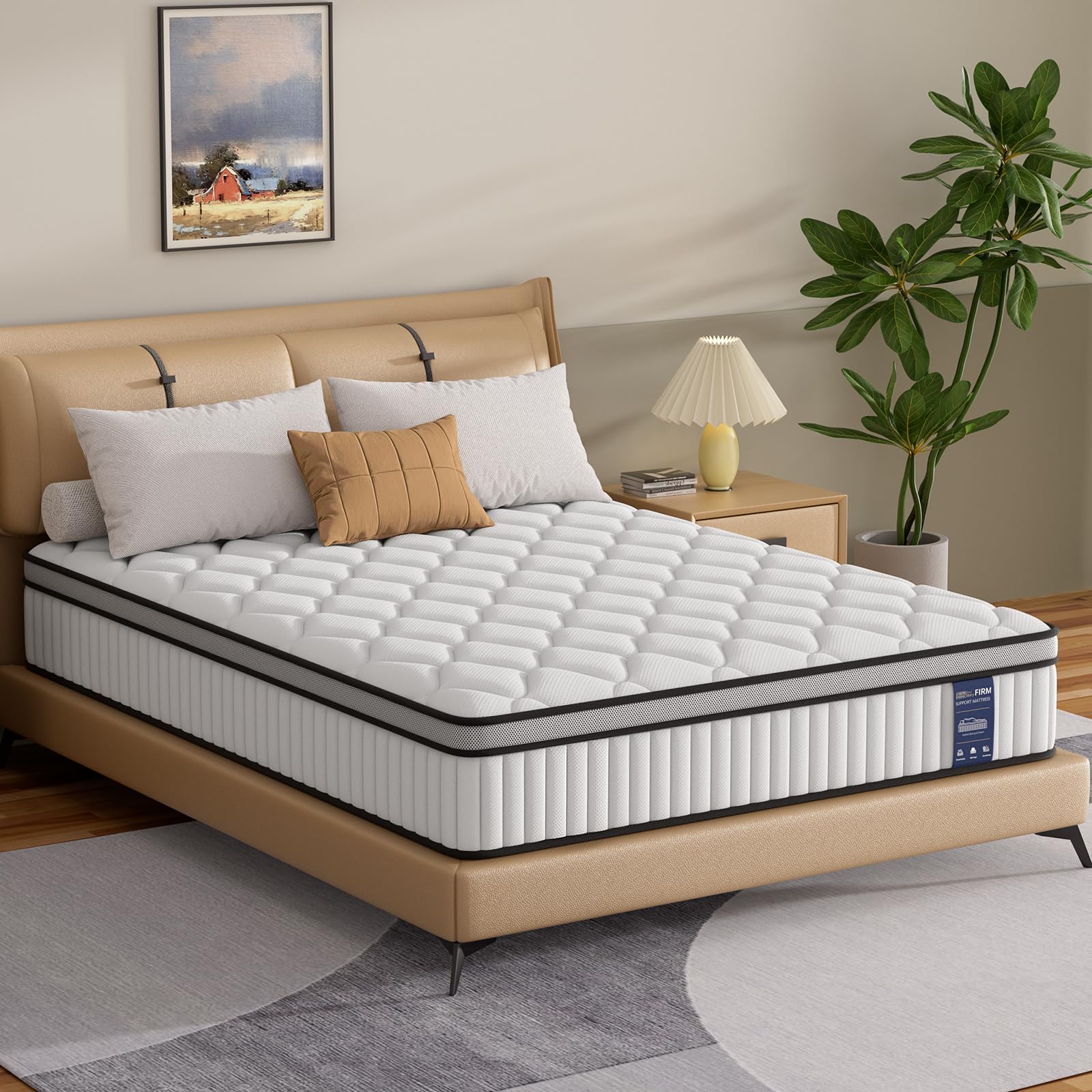 BedStory Colchón Híbrido 150x200 cm Matrimonio, Muelles Ensacados, Altura 26 cm, Ergonomico + Alta Transpirabilidad