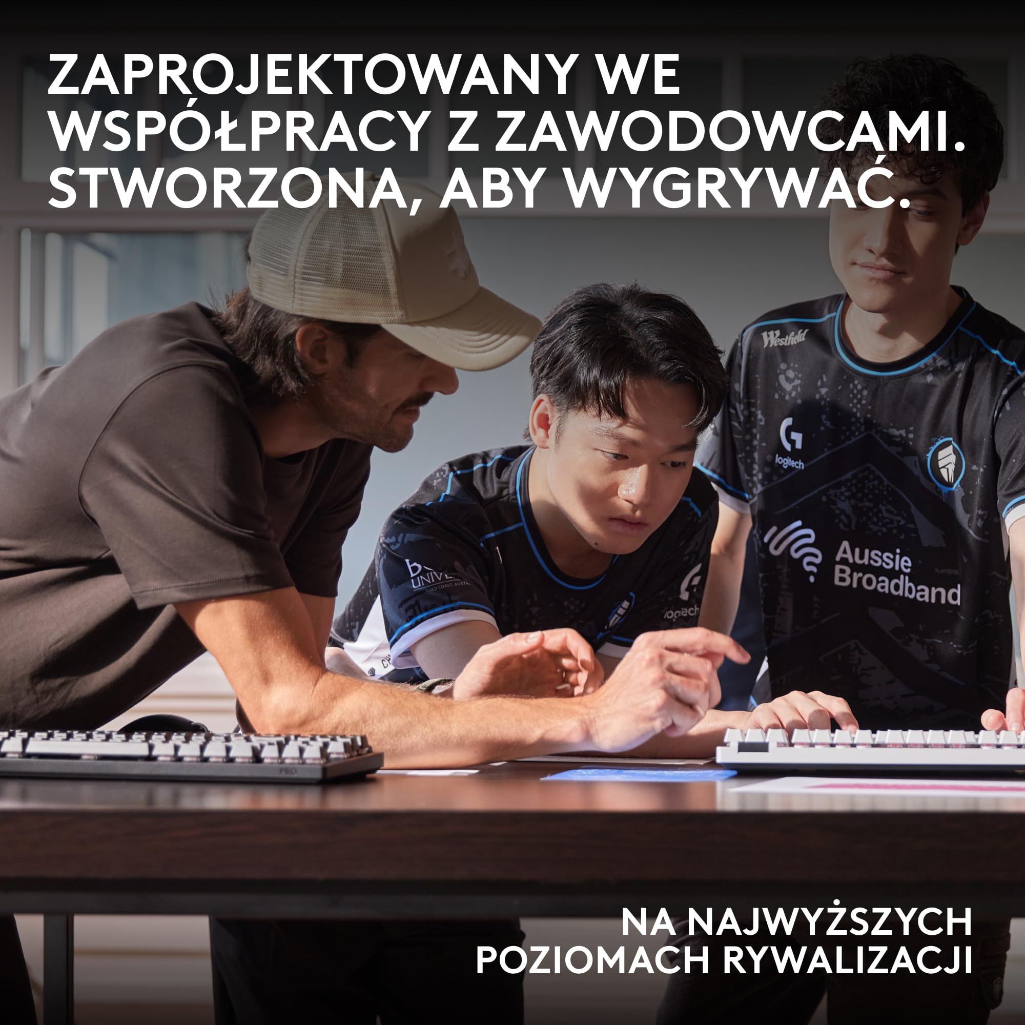 Logitech G PRO X 60 LIGHTSPEED, bezprzewodowa klawiatura do gier, ultra-kompaktowa, mechaniczna TKL 60%, LIGHTSYNC RGB, podwójne nakładki z PBT, przełączniki optyczne, Windows PC, US INTL - Biały