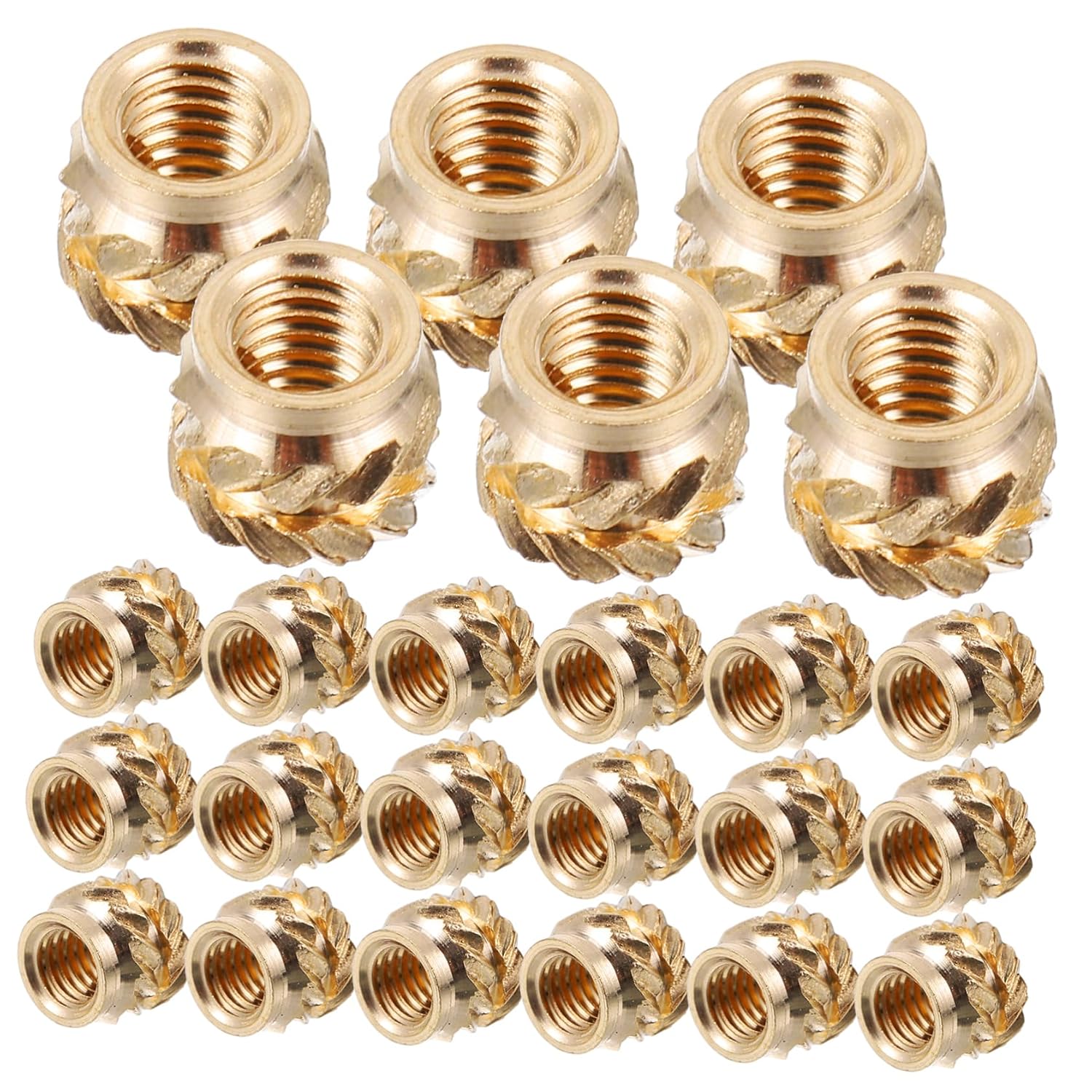50pcs M3x4x5 Brass Knurled Threaded Nut Inserts for 3D Printing