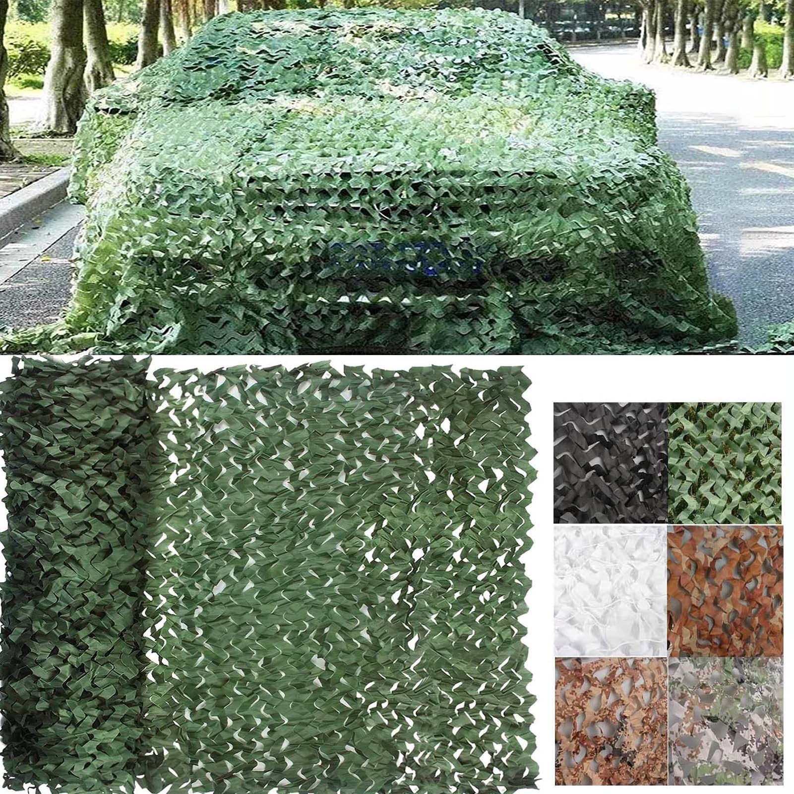 DGSFES Green Camouflage Netting, Camo Net for kids Game,Army Netting Party Decoration,Woodland Netting for Shooting Hide,Outdoor Camo Netting for Camping Party Decoration,6X6m/19.69x19.69ft
