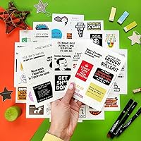 Vista 6 de BulbaCraft 100 calcomanías divertidas de trabajo para adultos, calcomanías para el trabajo de adultos, calcomanías para adultos, calcomanías