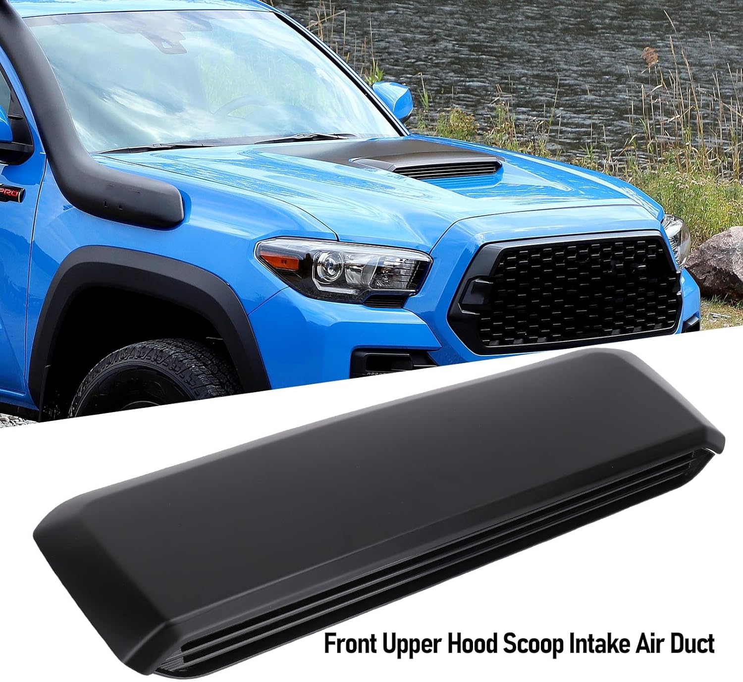Eujgoov Front Upper Hood Scoop Intake Air Duct 76182-04011 7618204011 76181-04900 Replacement for Tacoma 2016-2022 with No Drilling Required