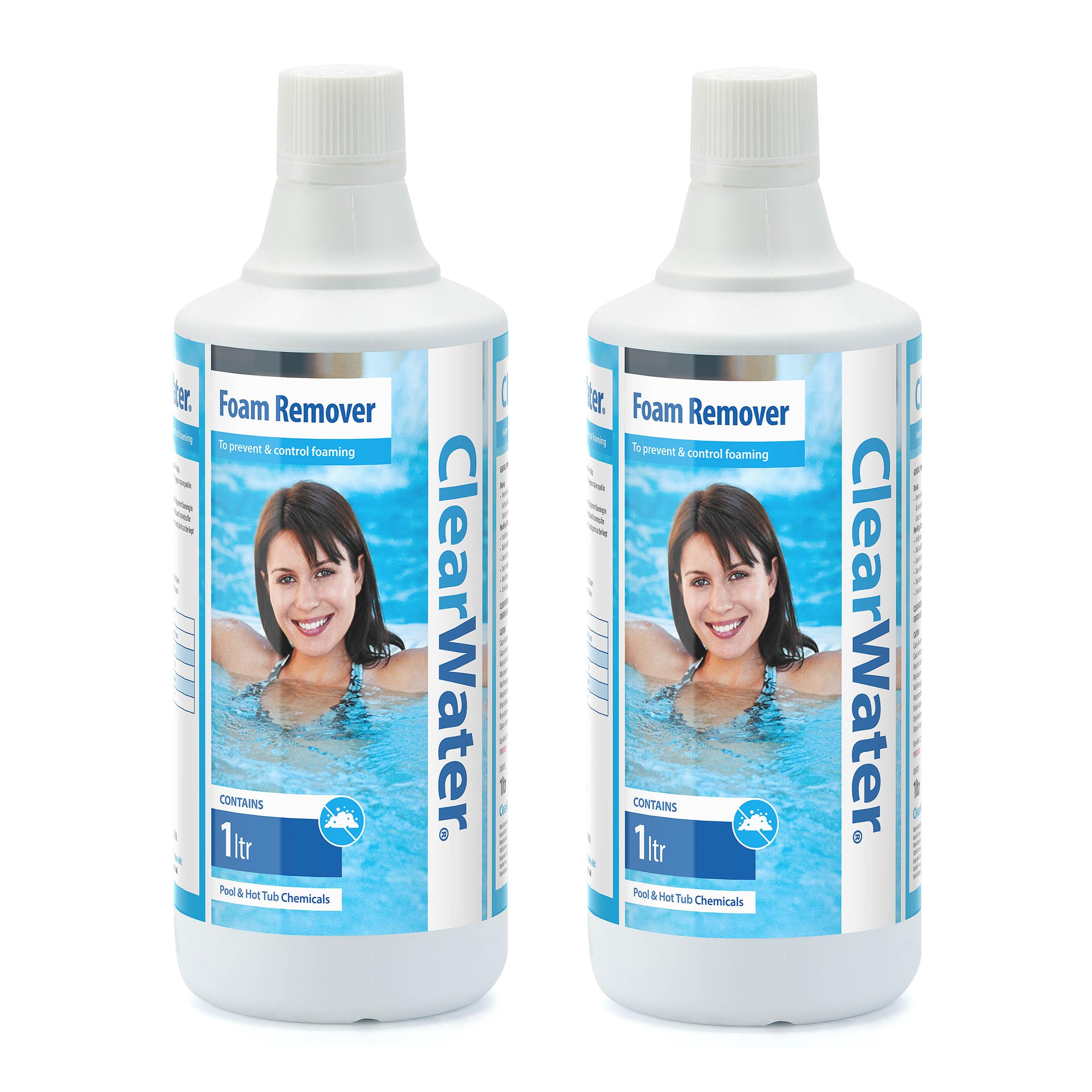 Clearwater Foam Remover for Swimming Pool and Spa Treatment, 2 Litre