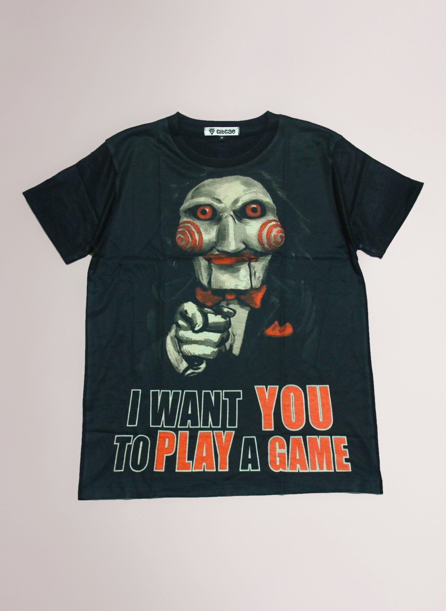 Amazon | [GibGae] プリントTシャツ ホラー映画 ソウ SAW ビリー人形