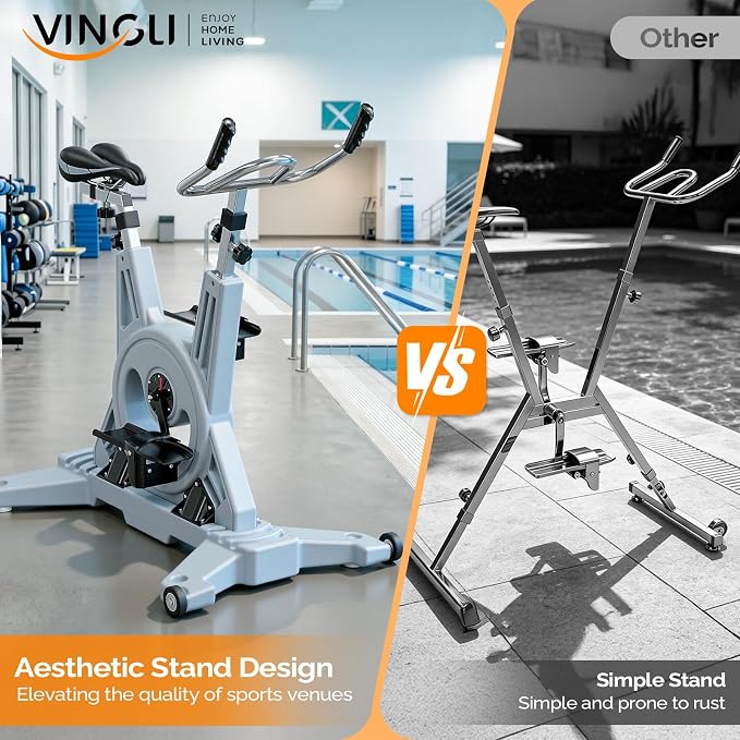 Bicicleta Acuática VINGLI con Altura Ajustable, Asiento PU miniatura 5