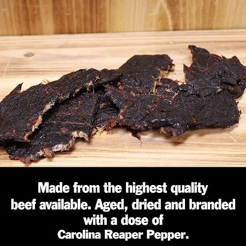 Miniatura 4 de KICKIN' Carolina Reaper - Carne seca picante de alta calidad - Tierna y sabrosa - Prueba si te atreves