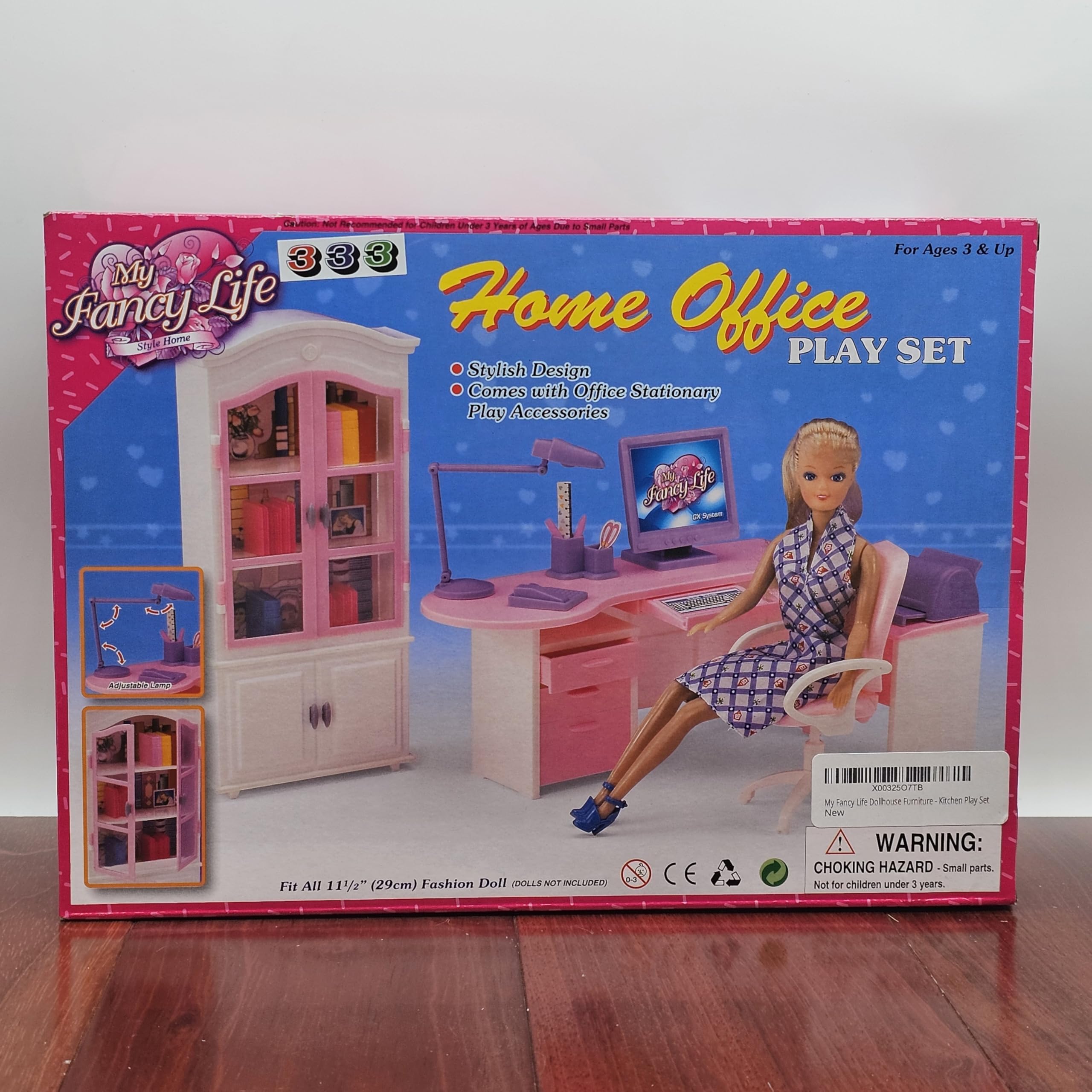 My Fancy Life Home Office Dollhouse Furniture Set for 11.5" Fashion Doll.