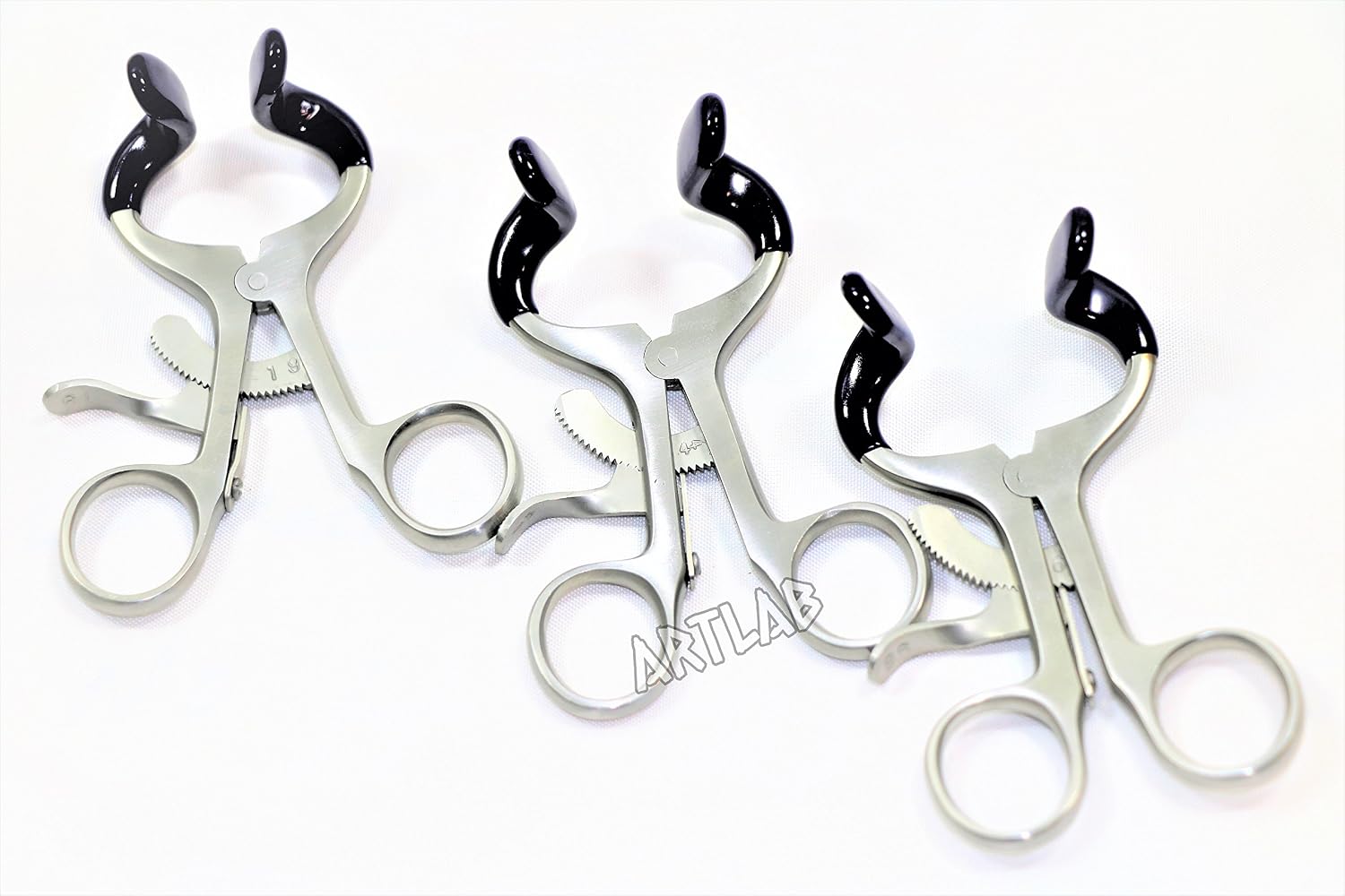 Set of 3pcs Molt Dental Mouth Gag 3.5"+4.5"+5.5" Premium Dental Instruments