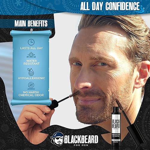 Miniatura 9 de Blackbeard para hombres Fórmula XColor de cepillado instantáneo en barba y bigote paquete (Brownblack)