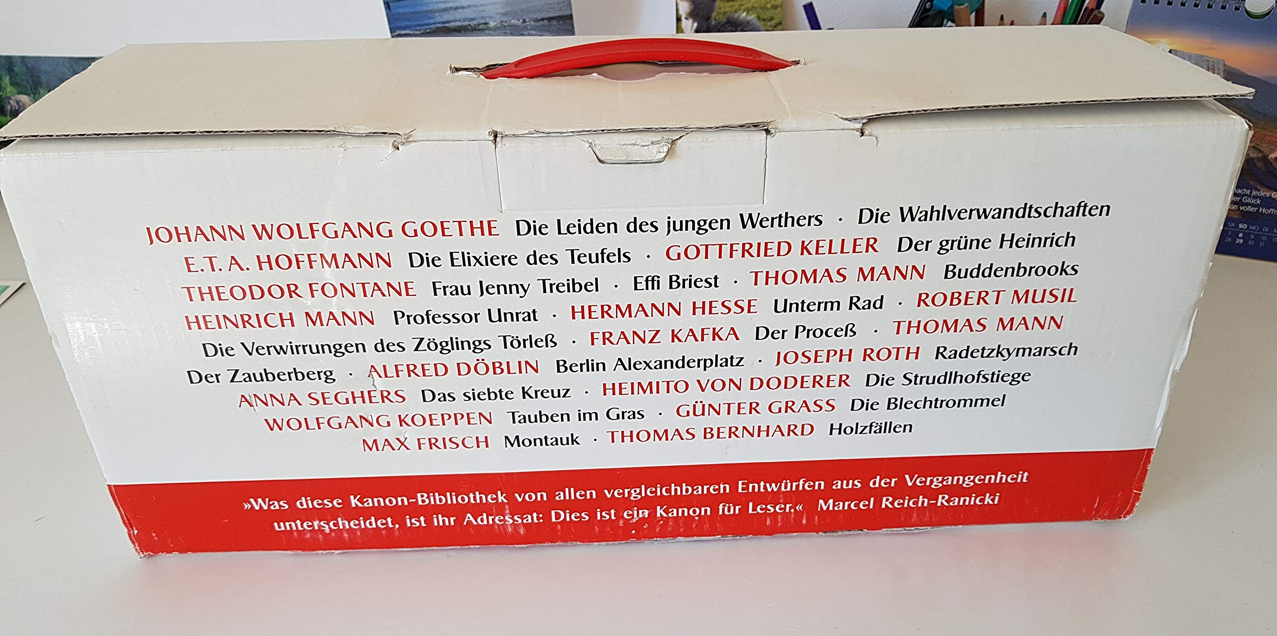 Der Kanon. Die deutsche Literatur. Romane: 20 Bände und ein Begleitband im Schuber (insel taschenbuch)