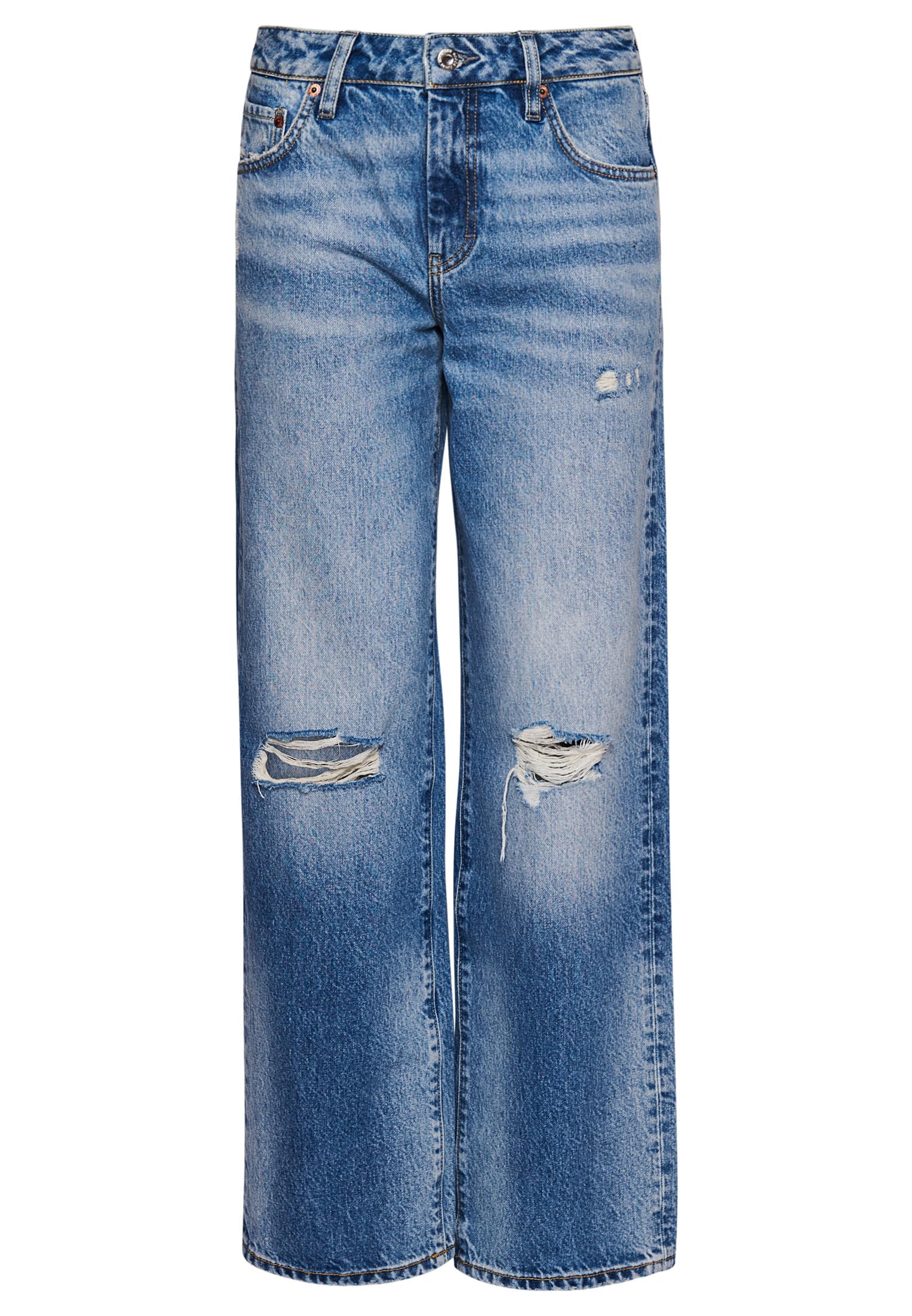 Superdry Women's Spring Vintage Custom Mid Rise Wide Leg Jean W7011013a Size 28, 28W X 30L