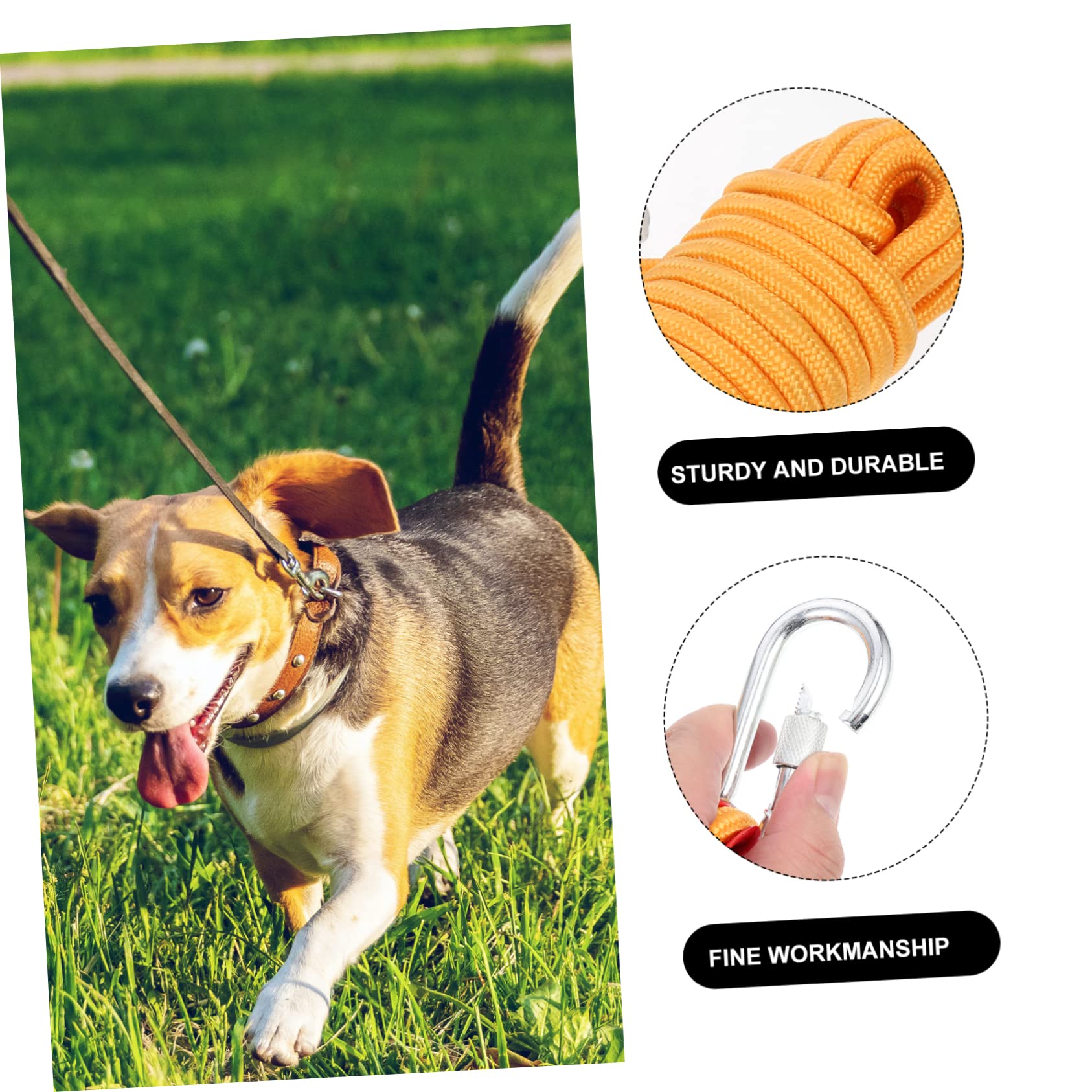 WOONEKY Cable para Perros De Acampada Equipo De Mascotas Cadena De Nylon para Correr para Exteriores Metros para Paseos y Camping