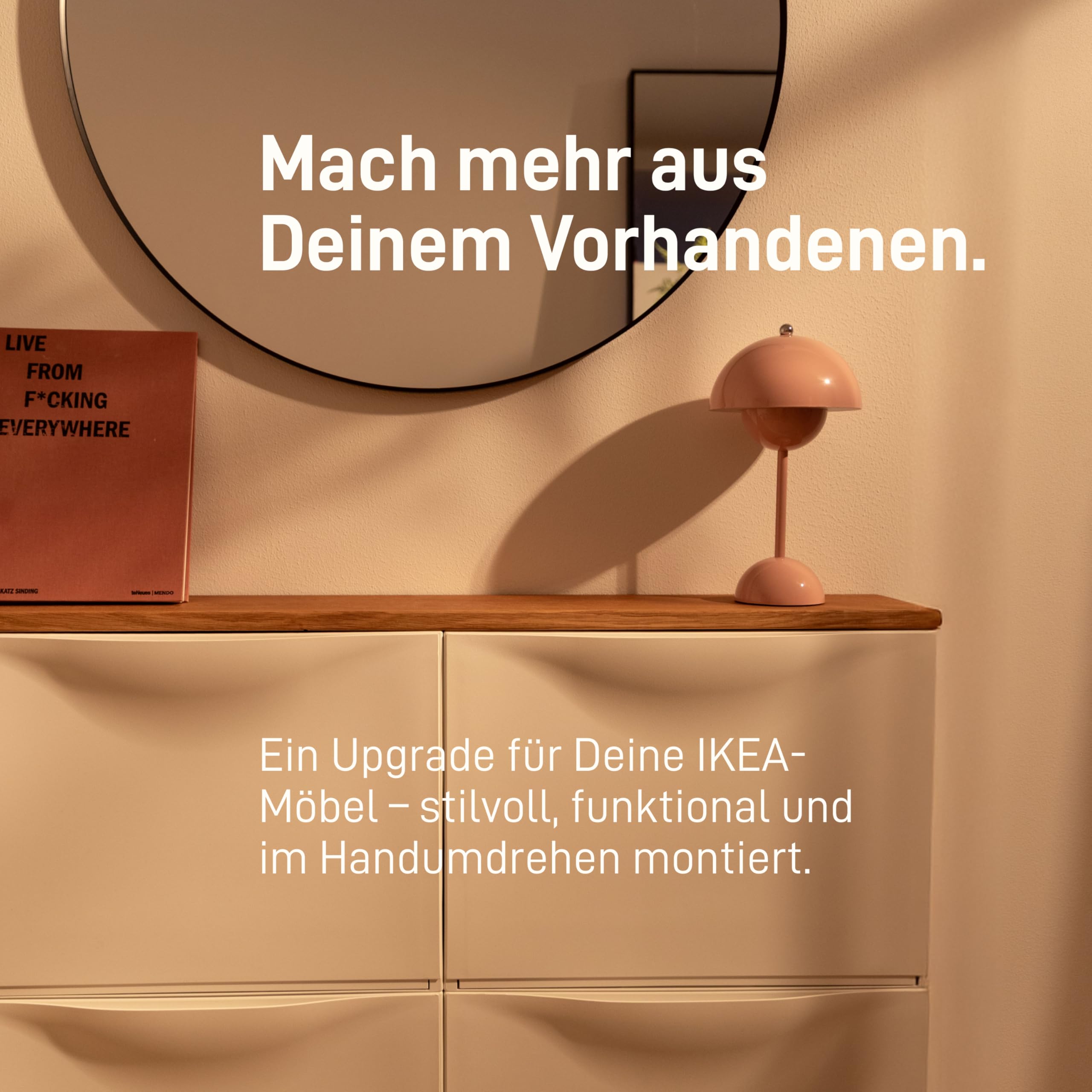 Natural Goods Berlin 1x Trones Deckplatte Eiche - I K E A Upcycling - 2 cm Trones Holzplatte passgenau Antirutschfunktion - Holzplatte Eiche massiv für Schuhorganizer - Fensterbrett 103 x 16 x 2 cm