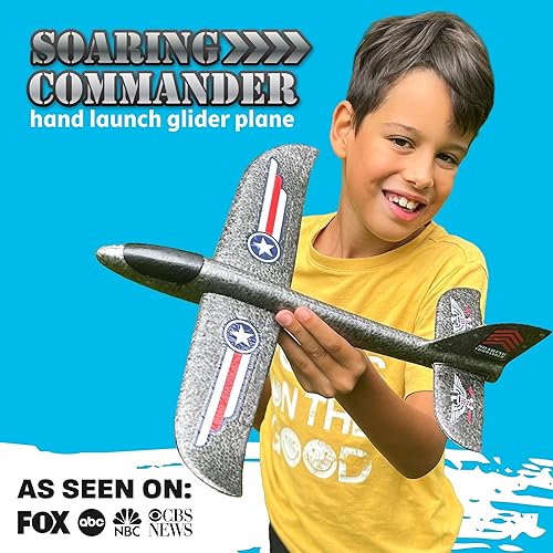 Vista 2 de Toy Airplane Glider Plane Toys Easy Glide Foam Airplanes for Kids - Outdoor Styrofoam Airplane Toy for Yard or Beach - Plane Toy for Kids For Boys &
