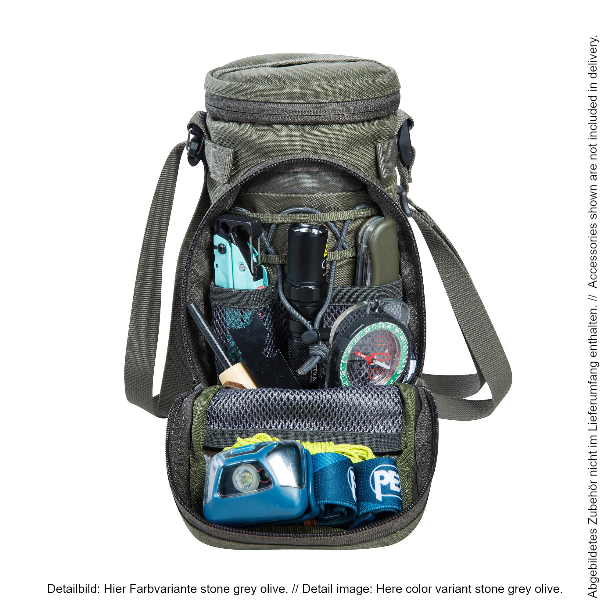 Tatonka Bottle Pouch 1l BC -Isolierhülle für Trinkflaschen mit einem Volumen von 600 ml oder 1 Liter - Mit Schlaufen zur Befestigung am Rucksack (MOLLE kompatibel)