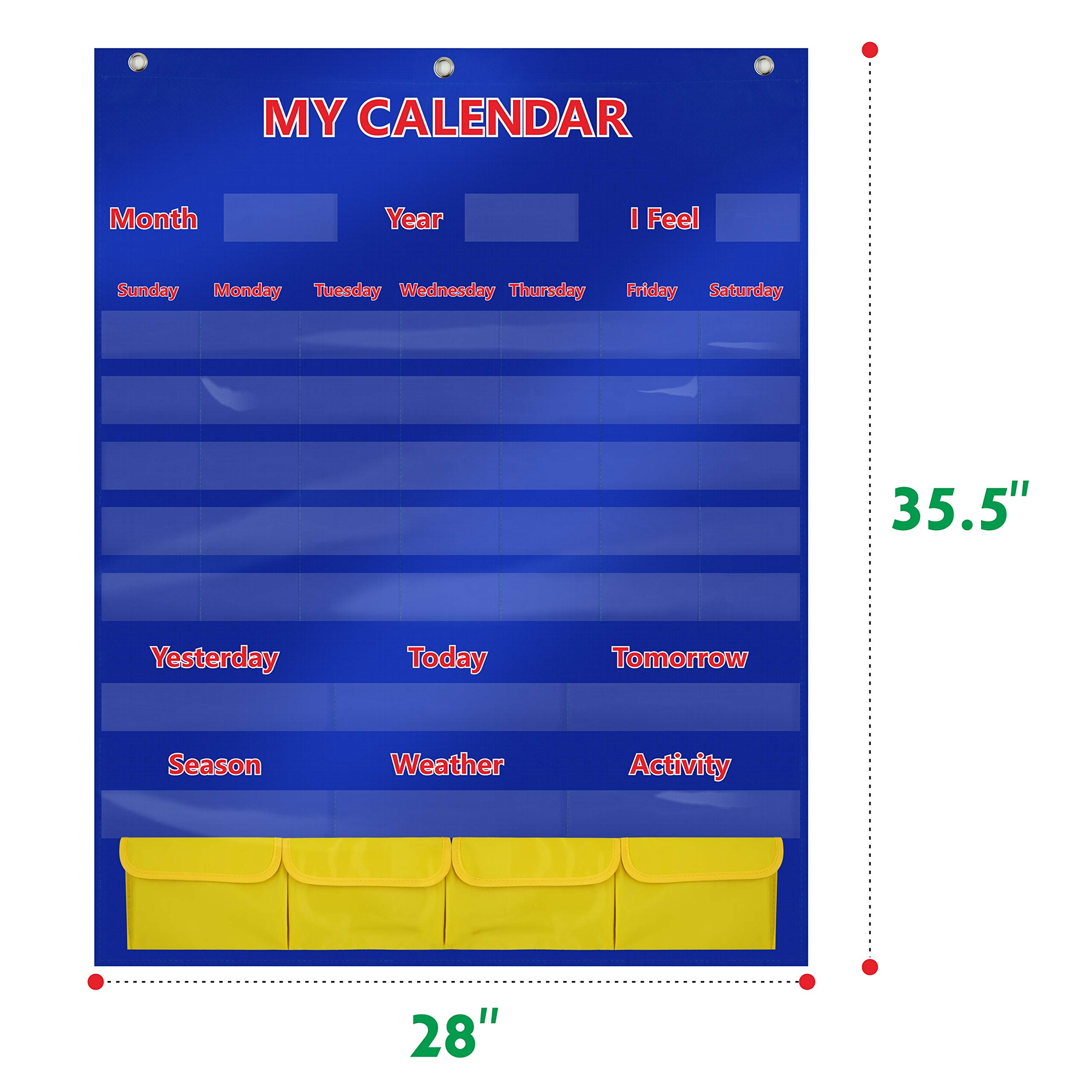 Snapklik.com : SpriteGru Calendar And Weather Pocket Chart