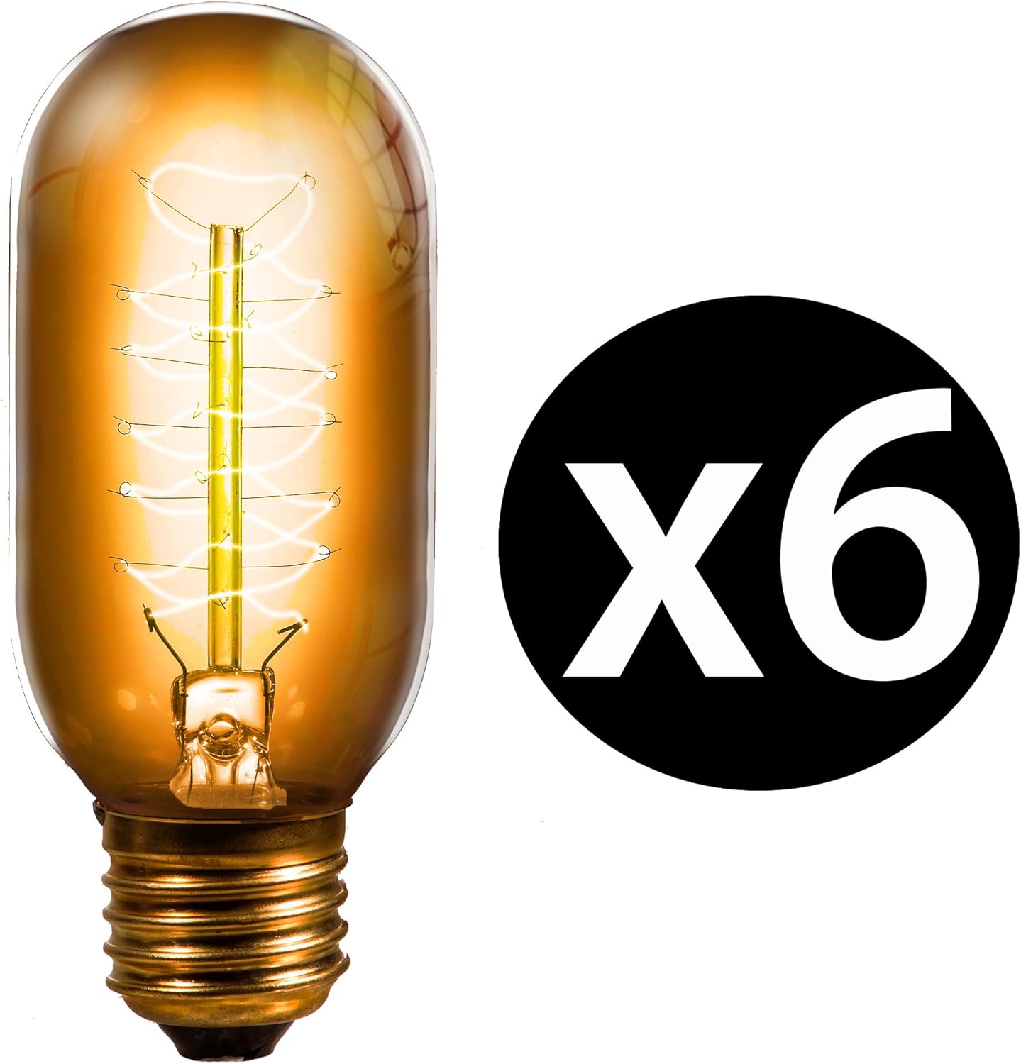 Trellonics LongLife Premium Quality Edison Light Bulb 40W Spiral