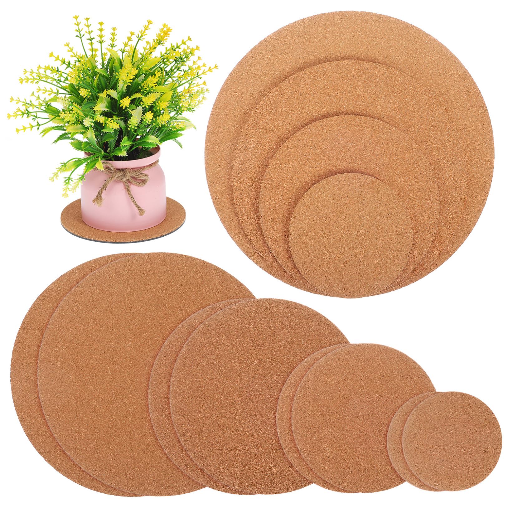 Tapis rond liège pour plante intérieur POPETPOP qualité supérieure