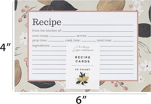 Miniatura 7 de C.R. Gibson Lily & Val Lemons Tarjetas de Receta (Q12-25392)