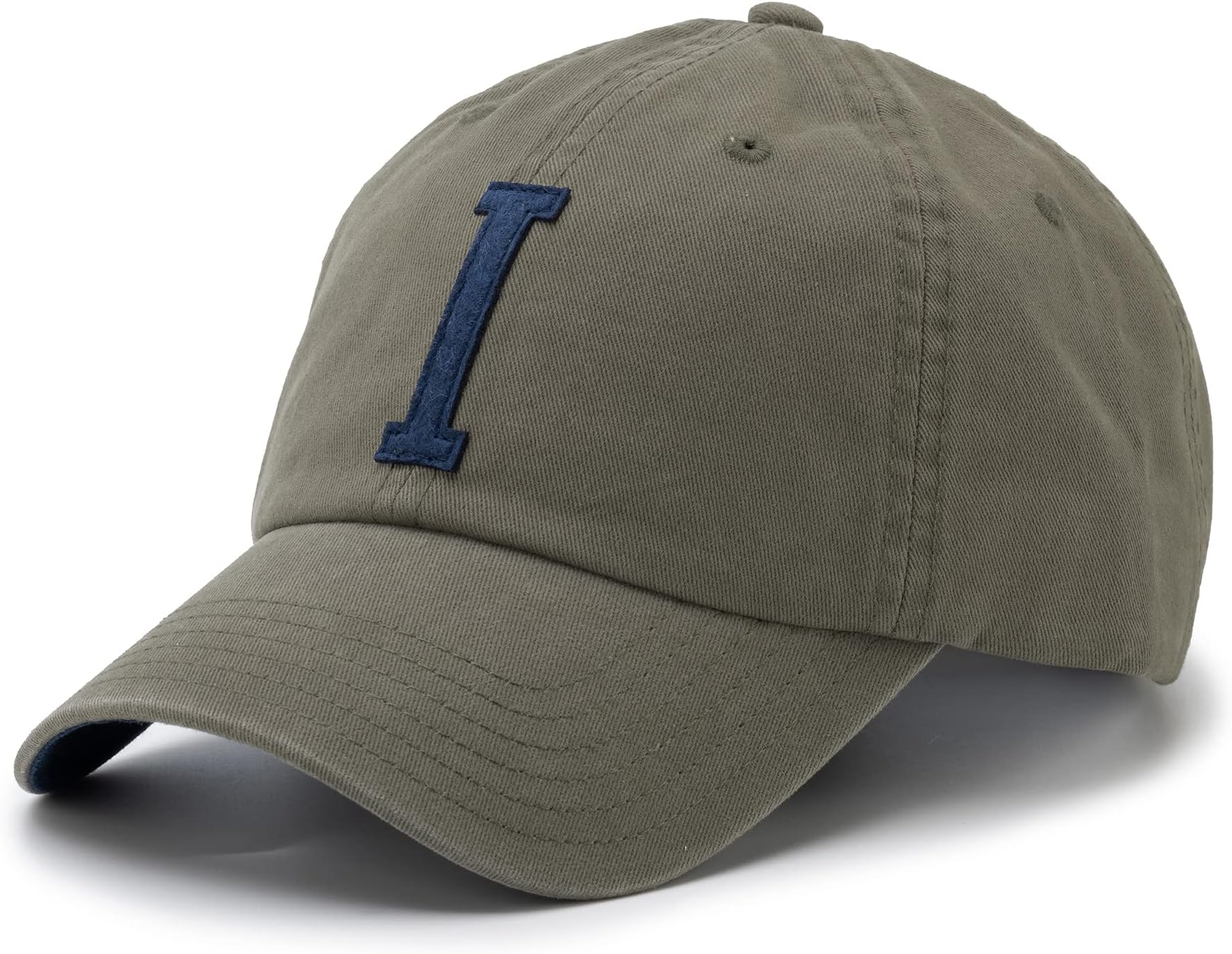 ORTC Letter Cap - Classic Baseball Cap with Leather Strap - 100% Brushed Cotton, One Size Fits All - for Men & Women
